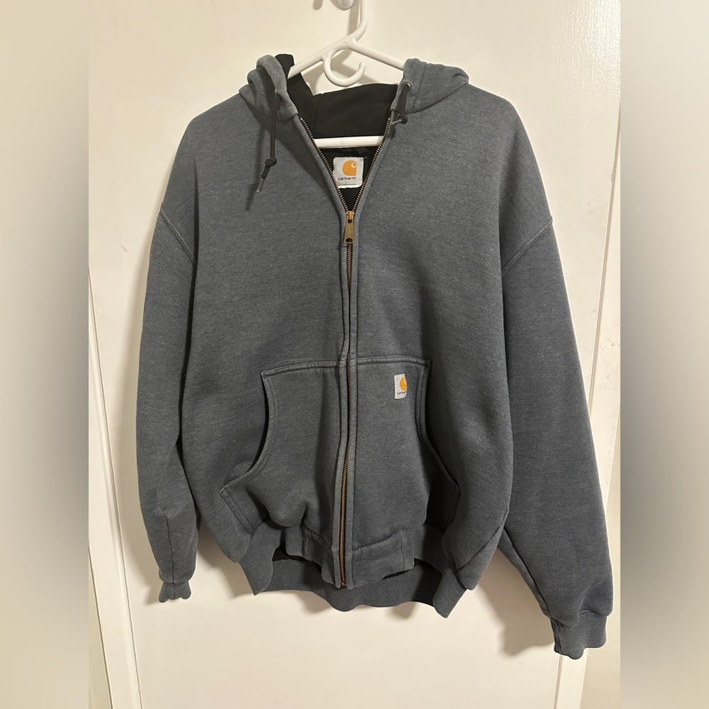 2015 Carhartt Thermal Hoodie - Grey Size Large